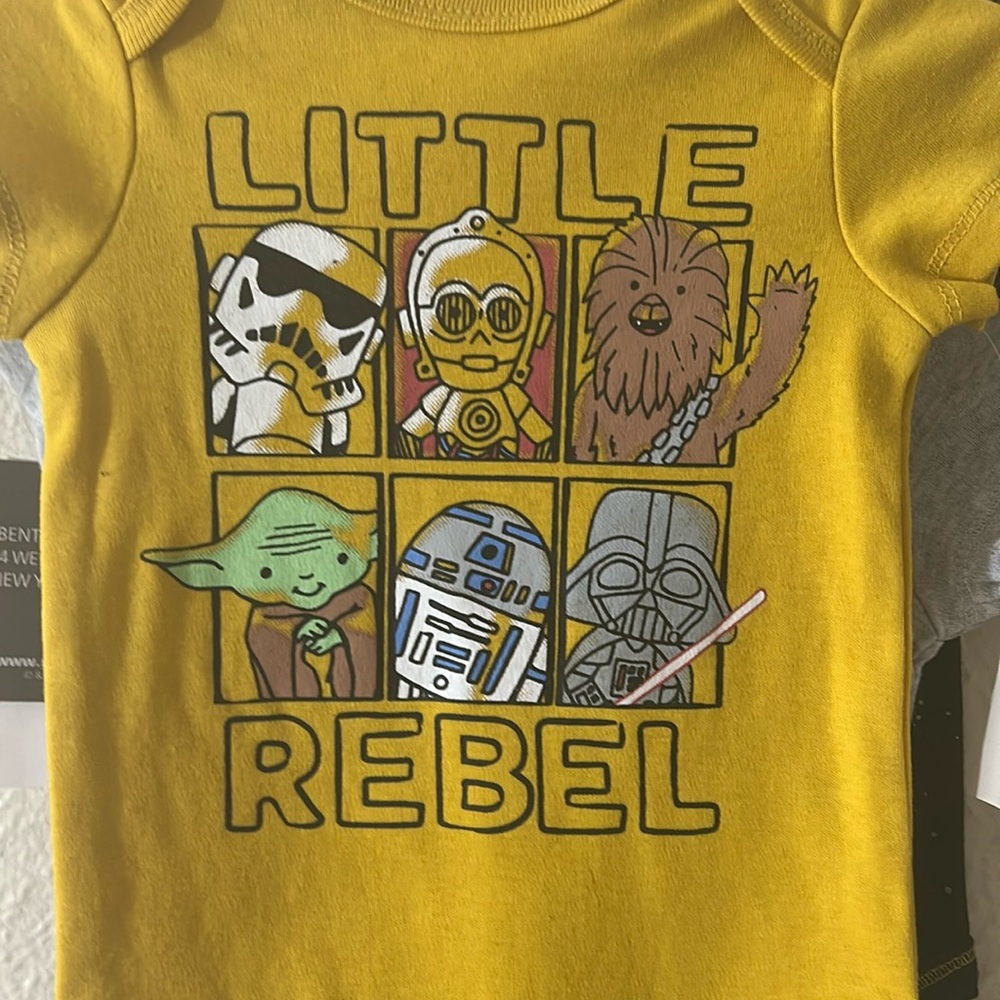 Star Wars 3 Piece Bundle Set NWT 0-3mos
